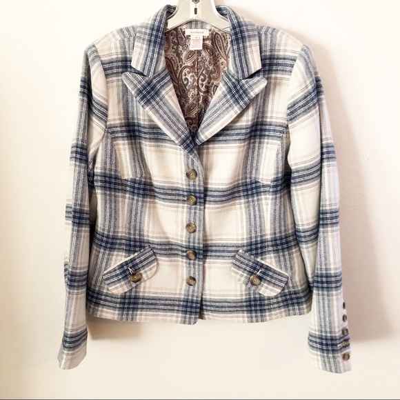 Sundance Jackets & Blazers - Sundance Plaid Fitted Blazer